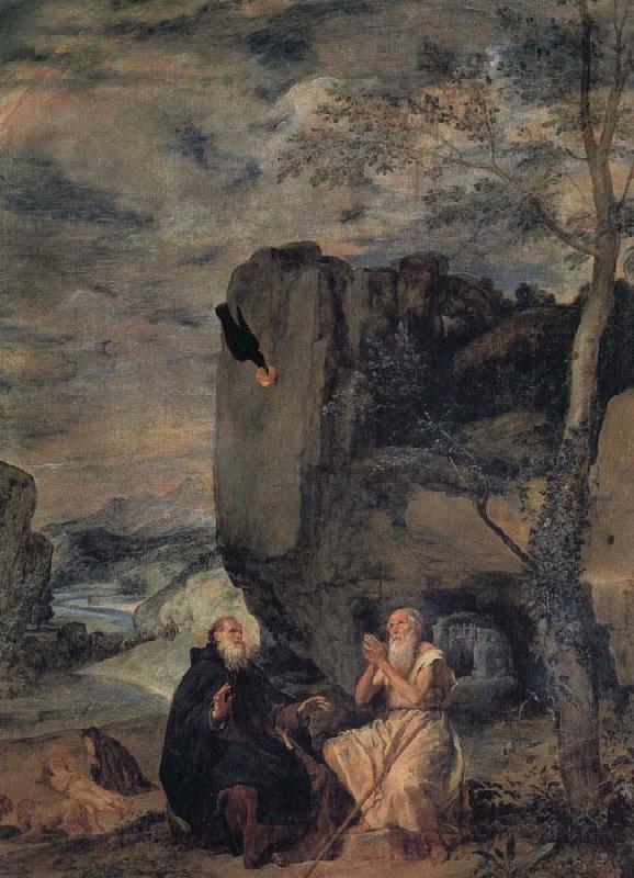 Diego Velazquez St.Anthony Abbot and St.Paul the Hermit France oil painting art